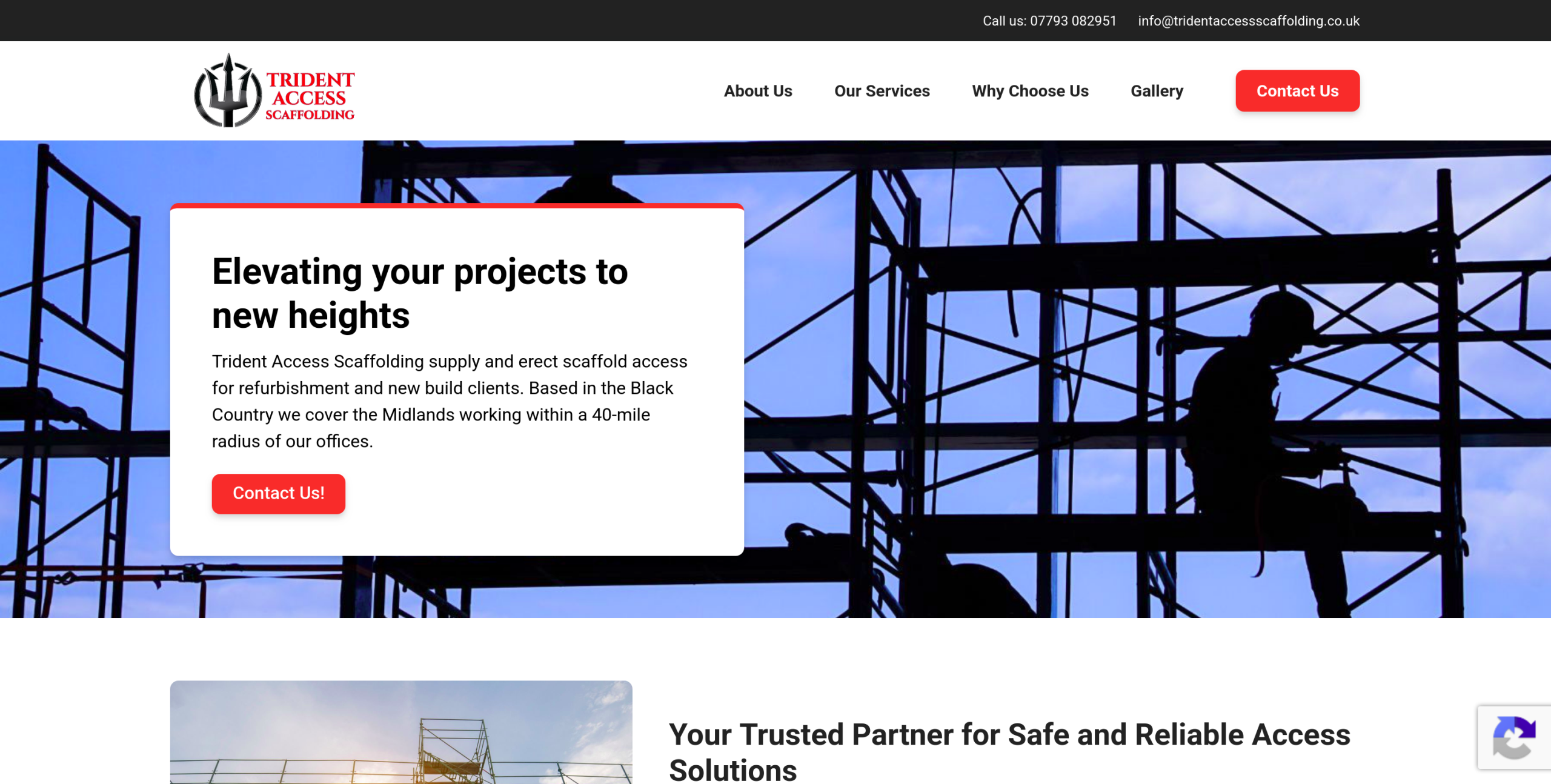 Trident Access Scaffolding